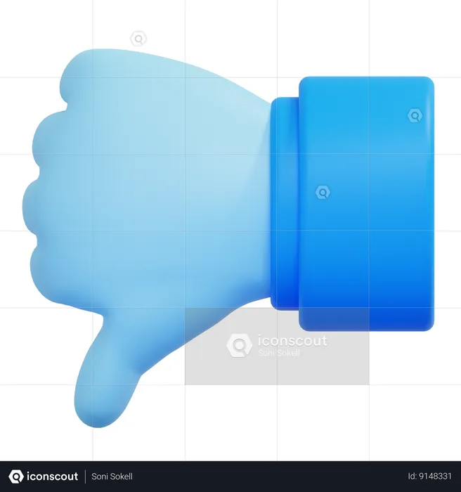 Thumbs Down  3D Icon