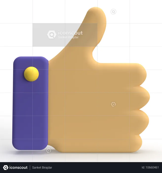 Thumbs Up  3D Icon