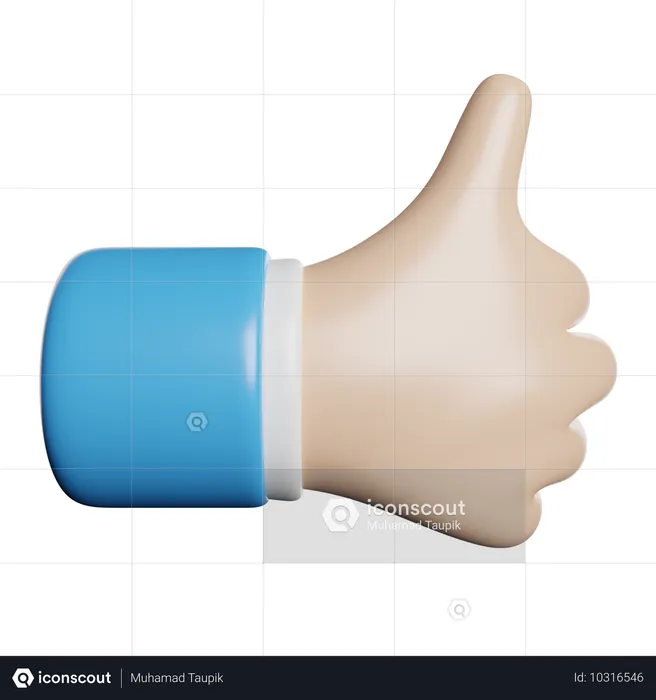 Thumbs Up  3D Icon