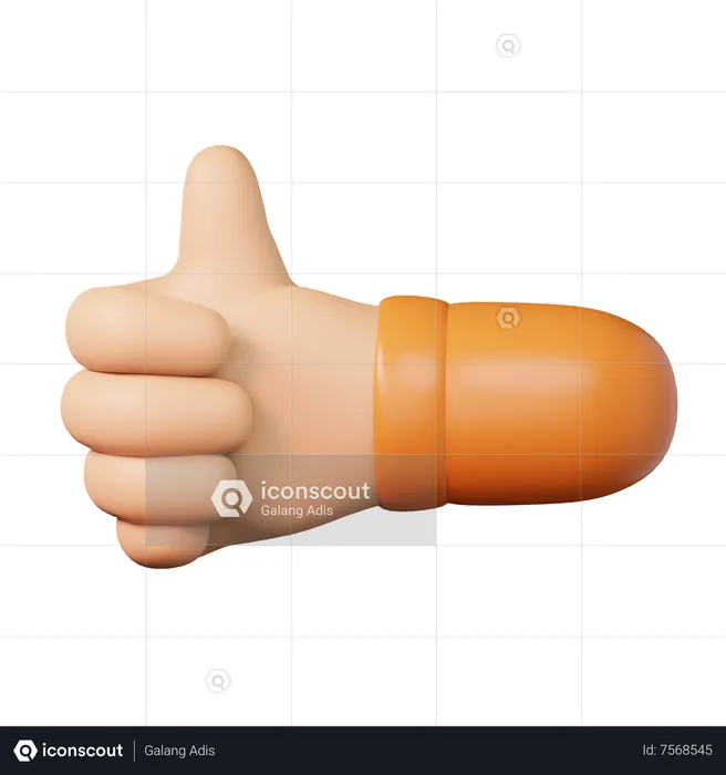 Thumbs Up  3D Icon