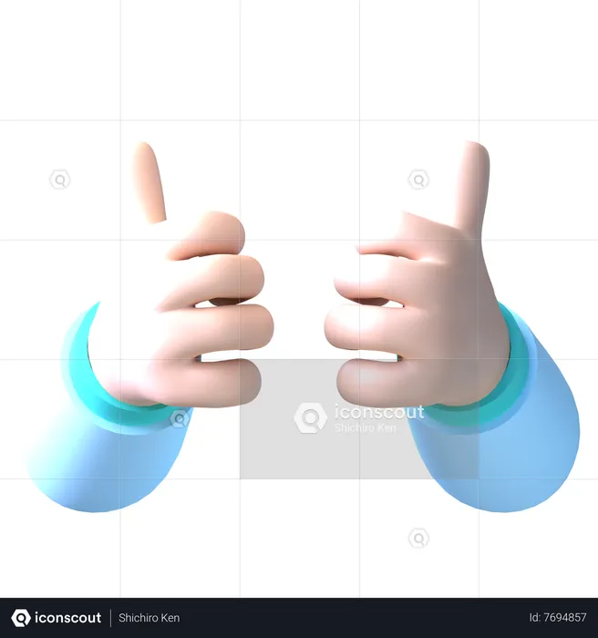 Thumbs Up  3D Icon