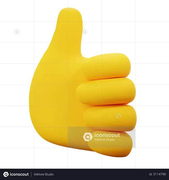 Thumbs Up  3D Icon