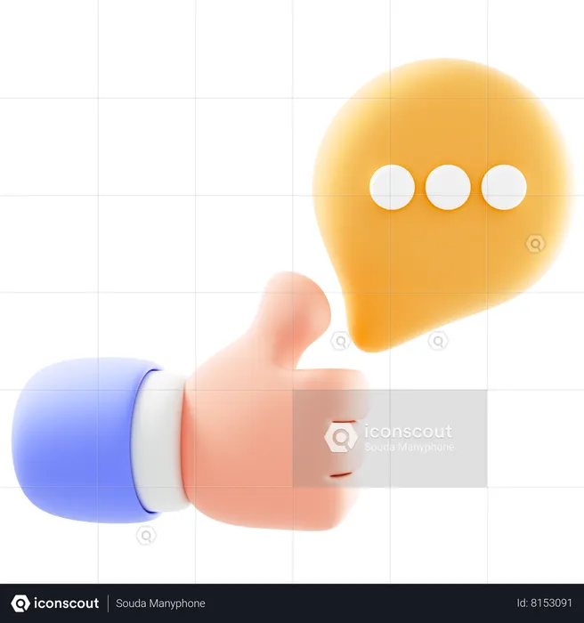 Thumbs Up  3D Icon