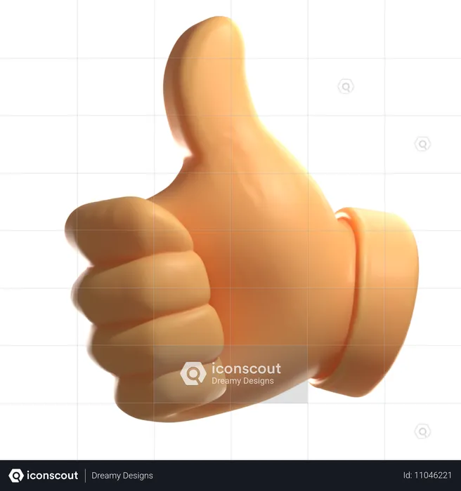 Thumbs Up  3D Icon