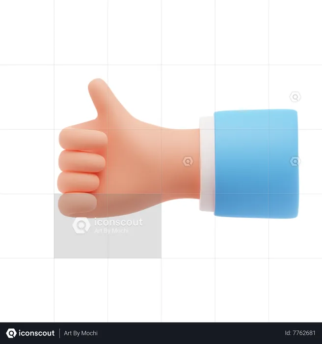 Thumbs up  3D Icon