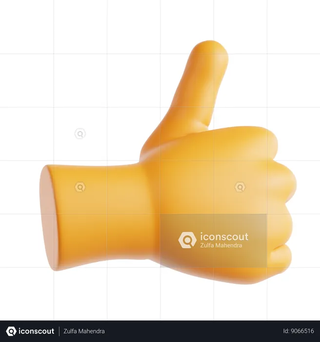 Thumbs Up Emoji Emoji 3D Icon