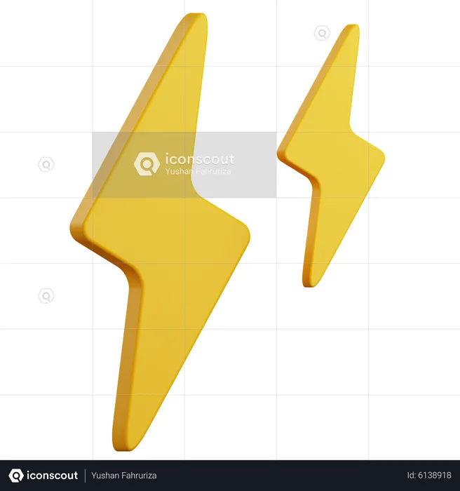 Thunder  3D Icon