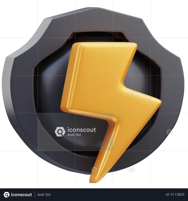 Thunder  3D Icon