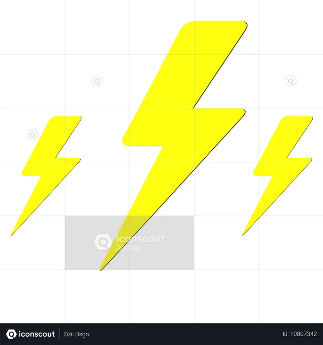 Thunder  3D Icon