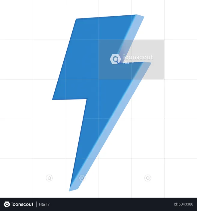 Thunder Bolt  3D Icon