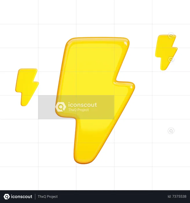 Thunderbolt  3D Icon