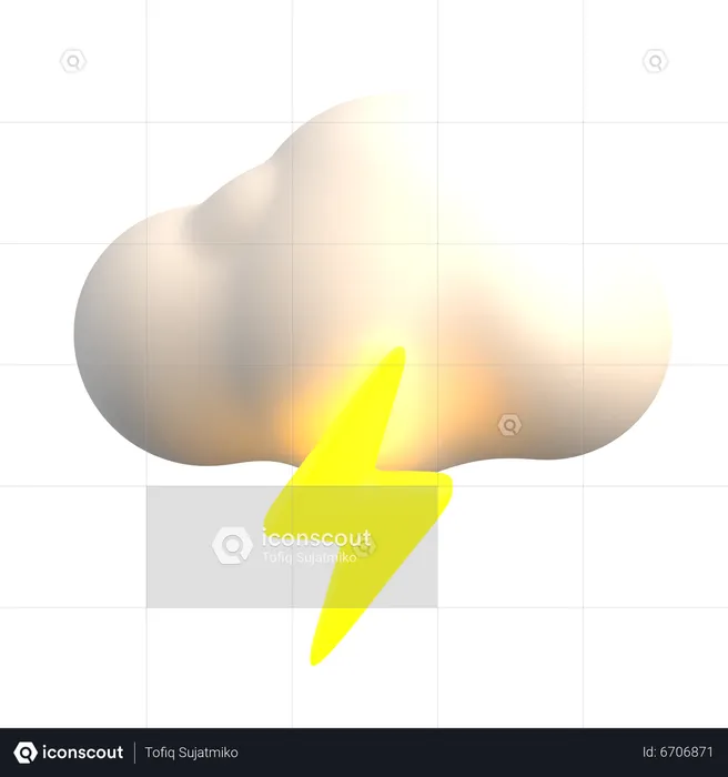 Thunderstorm  3D Icon