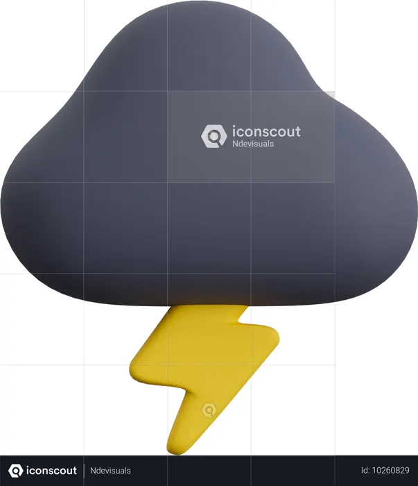 Thunderstorm  3D Icon