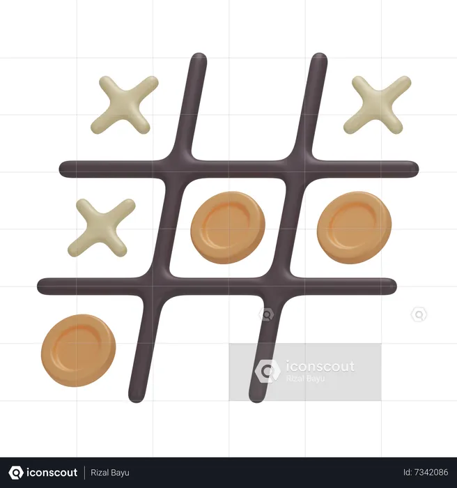 Tic Tac Toe  3D Icon