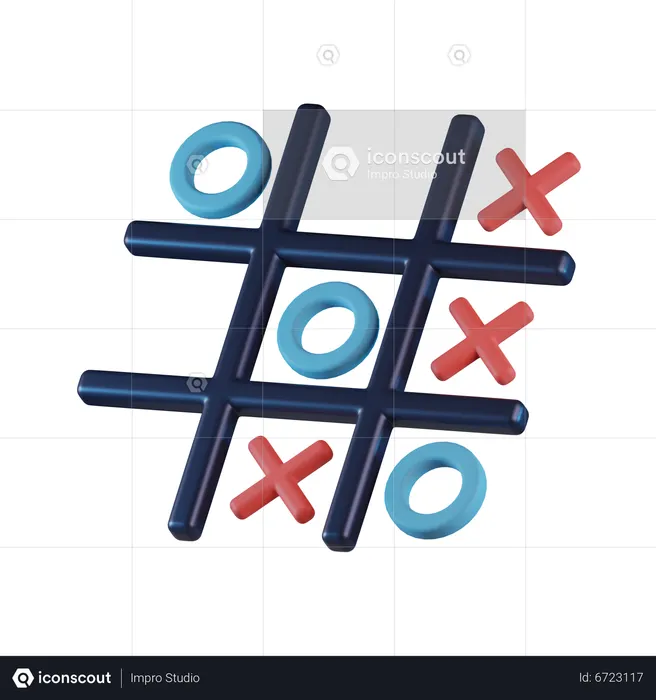 Tic Tac Toe  3D Icon