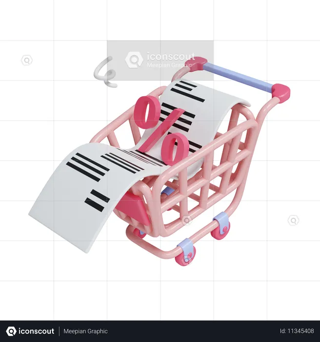 Reçu d'achat  3D Icon