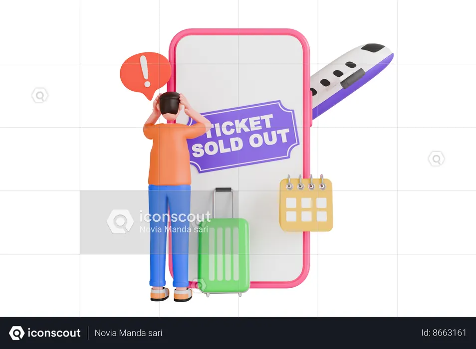Ticket Sold Out 3D Illustration - Free Download Entertainment 3D ...