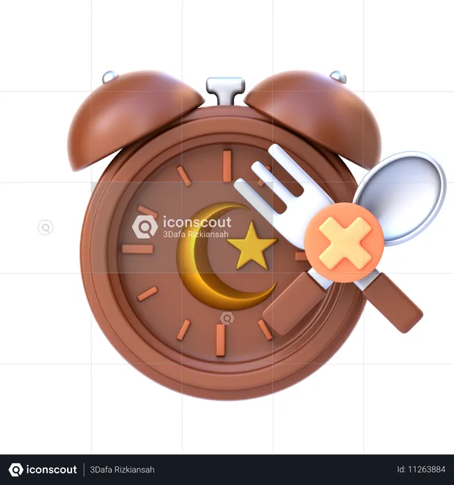 Tiempo de ayuno  3D Icon