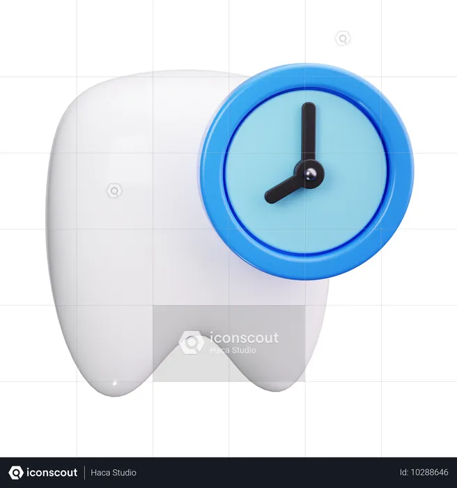 Tiempo de dientes  3D Icon