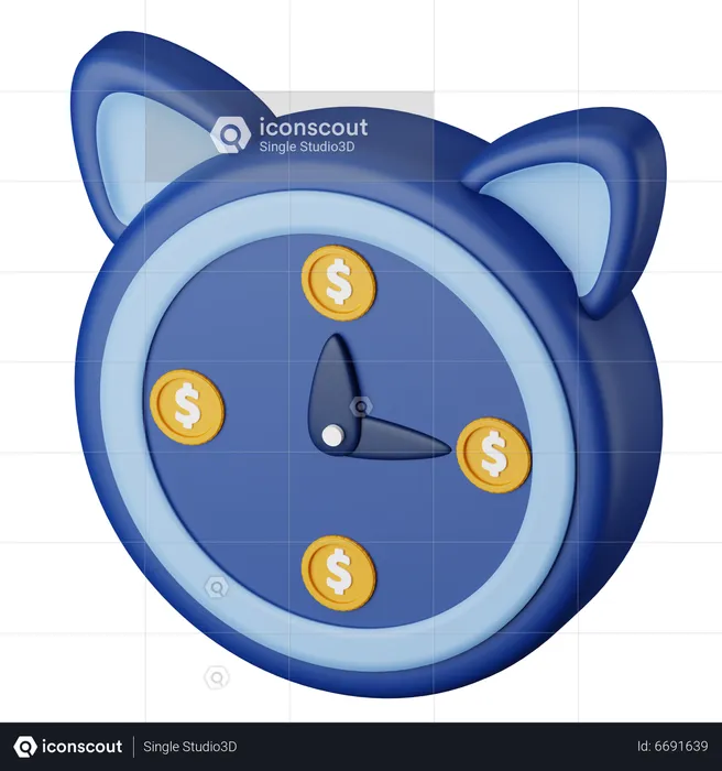 Tiempo financiero  3D Icon