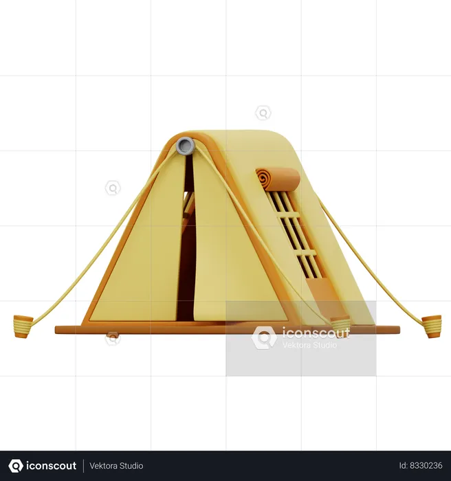 Carpa para camping  3D Icon