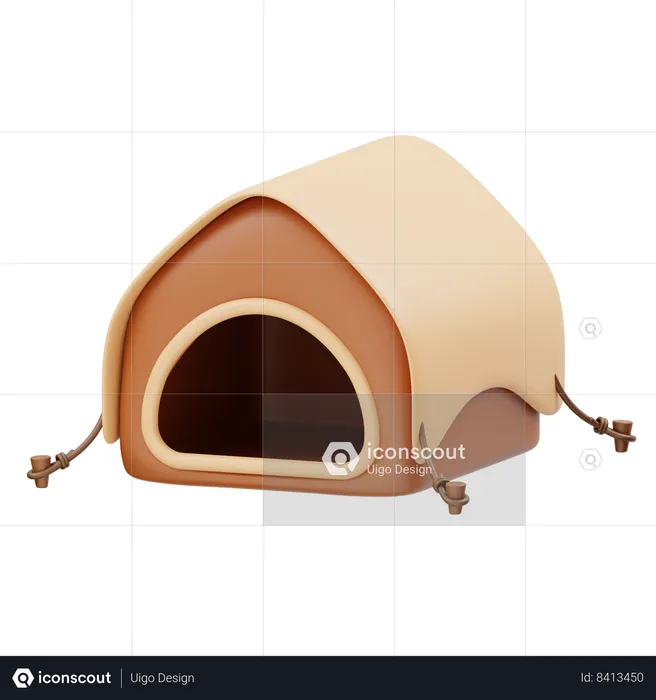 Carpa para camping  3D Icon