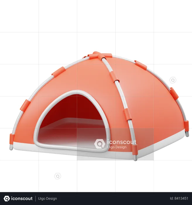 Carpa para camping  3D Icon