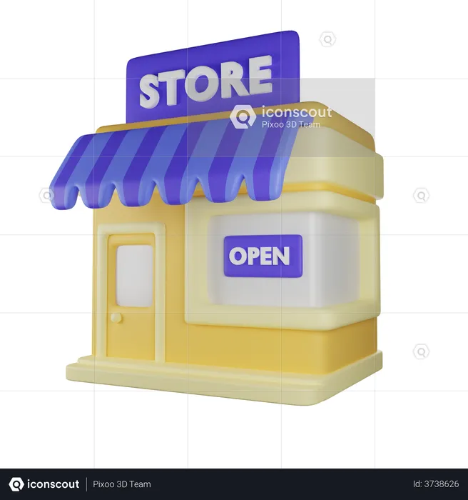 Tienda  3D Illustration