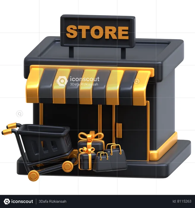 Tienda  3D Icon