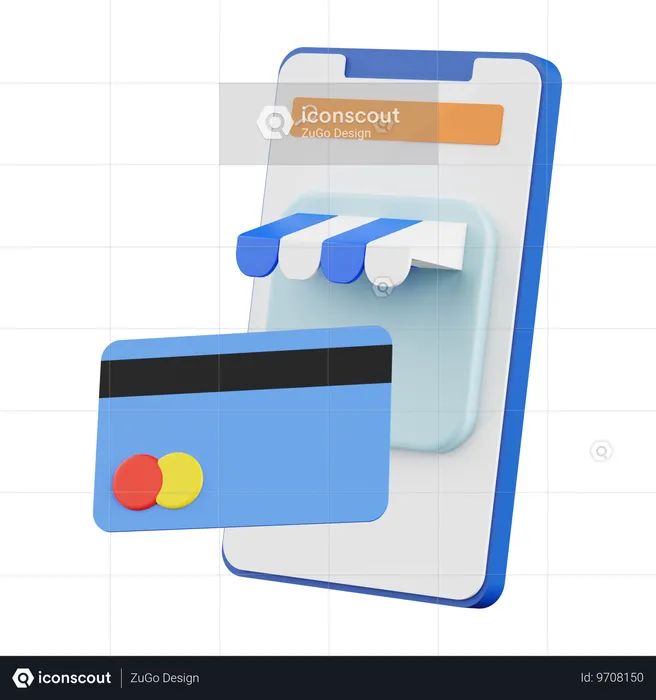 Tienda de credito  3D Icon