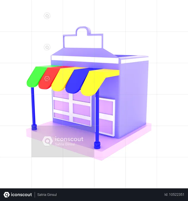 Tienda en línea  3D Icon