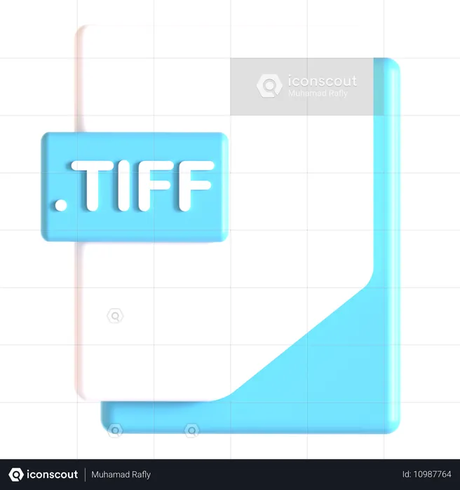 TIFF拡張子  3D Icon