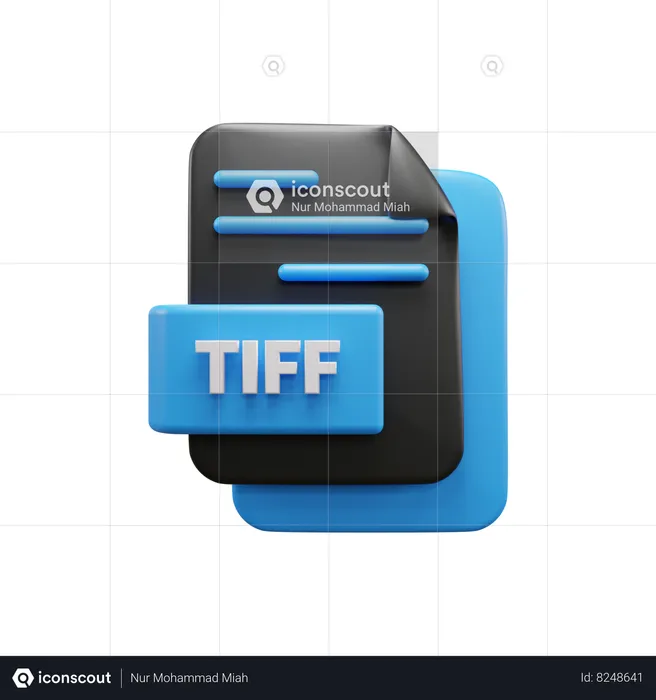 Tiff File  3D Icon