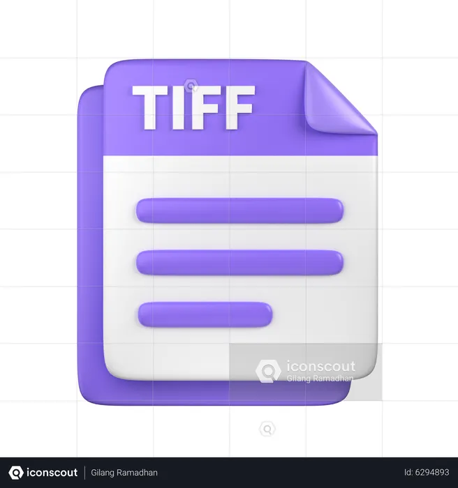 TIFF File  3D Icon