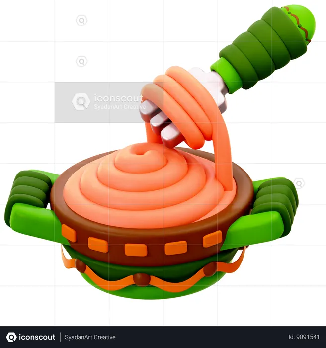 Tigela de macarrão  3D Icon