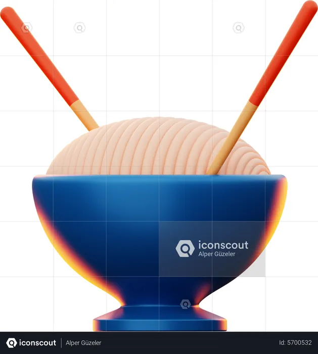 Tigela de macarrão  3D Icon