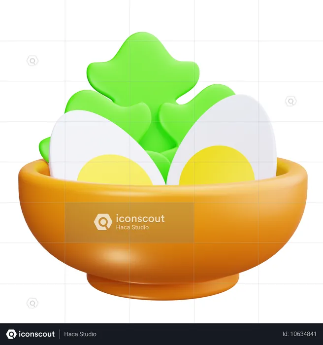 Tigela de salada  3D Icon