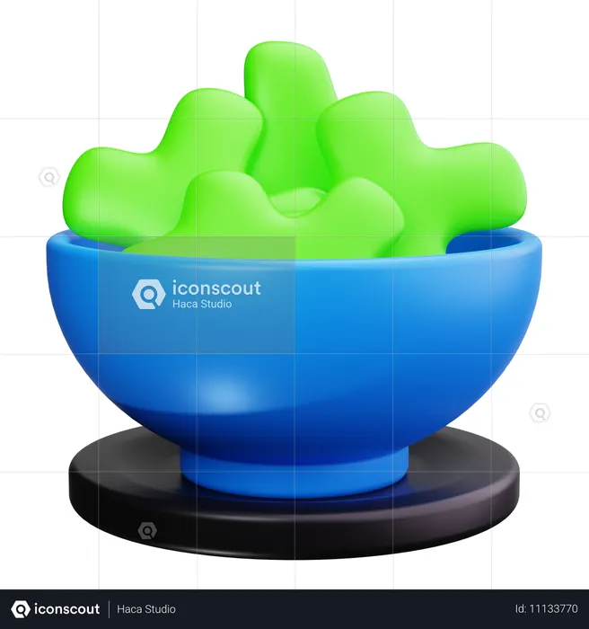 Tigela de salada  3D Icon