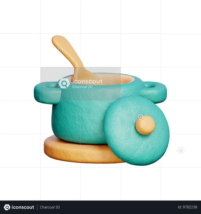 Tigela de sopa  3D Icon