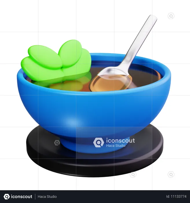 Tigela de sopa  3D Icon