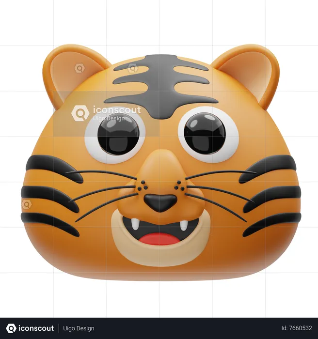 Tiger  3D Icon