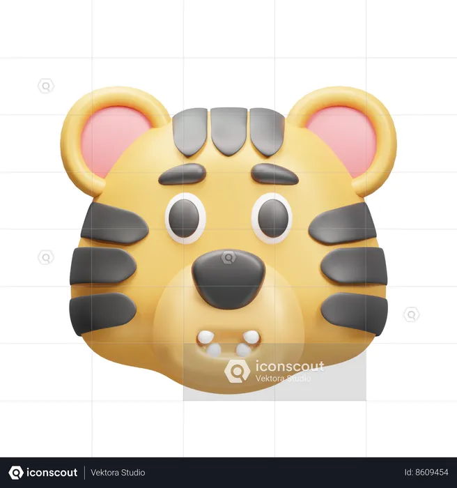 Tiger Animoji  3D Icon