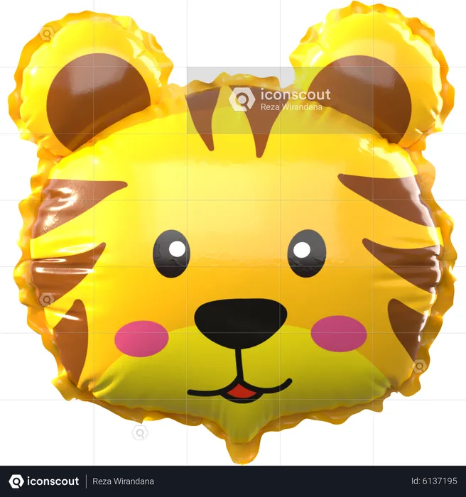 Tiger Balloon  3D Icon
