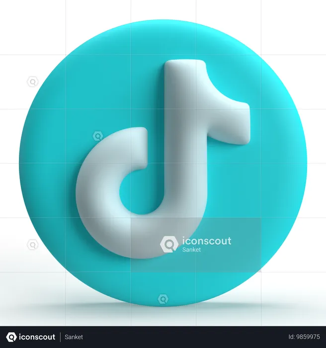 TikTok  3D Icon