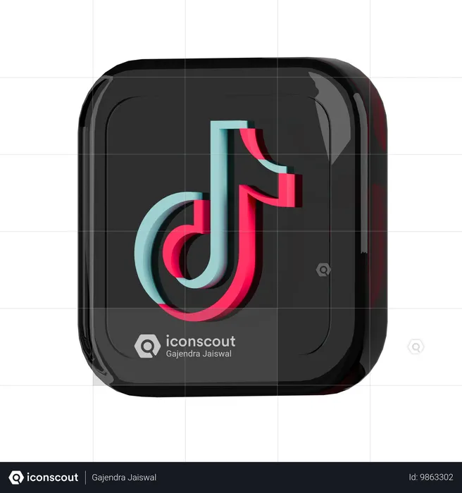 Tiktok  3D Icon