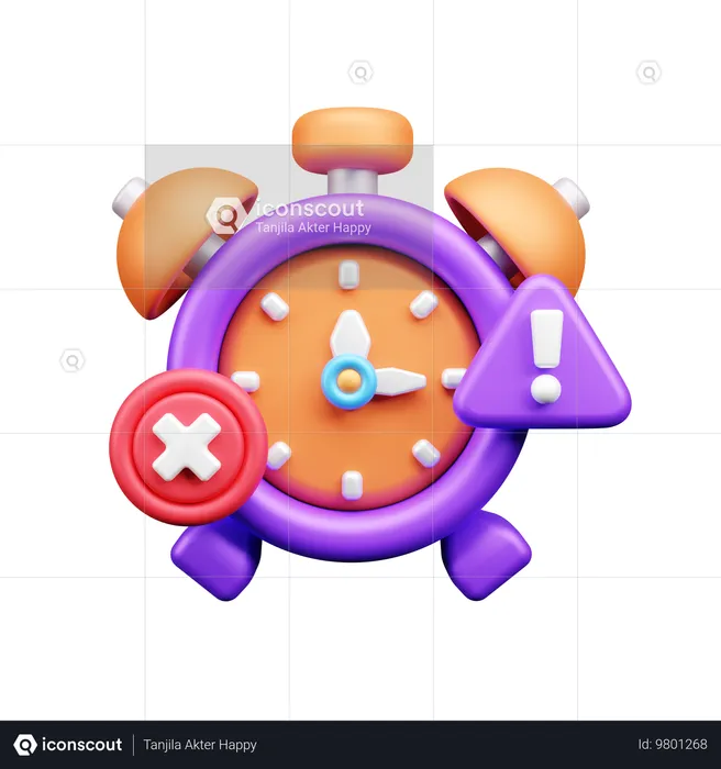 Time Alert  3D Icon