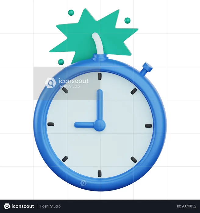 Time Deadline  3D Icon