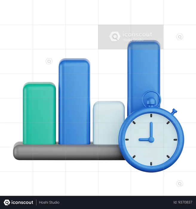 Time Diagram  3D Icon