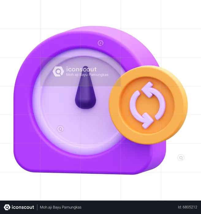 Time Flow  3D Icon