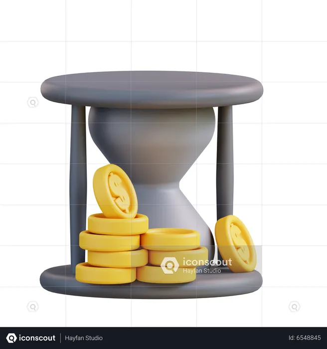 Time Is Money  3D Icon